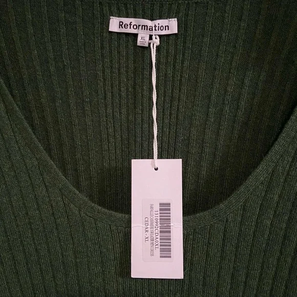 NWT REFORMATION Cashmere Farfalle
Sweater Mini Dress - Picture 6 of 7